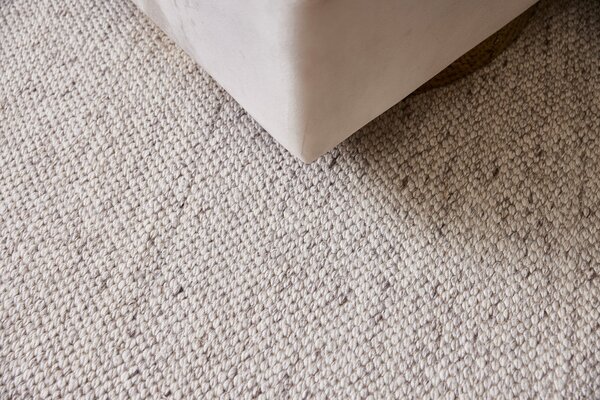 Diamond Carpets India , Ručne viazaný kusový koberec Salt DE 4061, 80x150, biela, obývacia izba