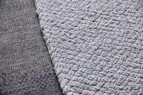 Diamond Carpets India , Ručne viazaný kusový koberec New Town DE 10032 Grey Mix, 80x150, šedá, obývacia izba