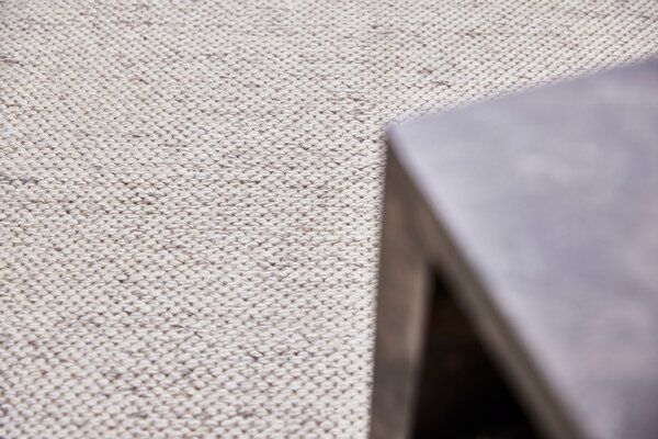 Diamond Carpets India , Ručne viazaný kusový koberec Salt DE 4061, 80x150, biela, obývacia izba