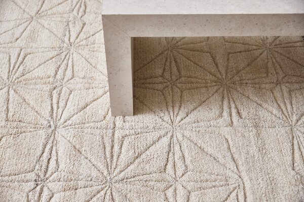 Diamond Carpets India , Ručne viazaný kusový koberec Michelangelo I DESP P105 (2), 80x150, biela, obývacia izba