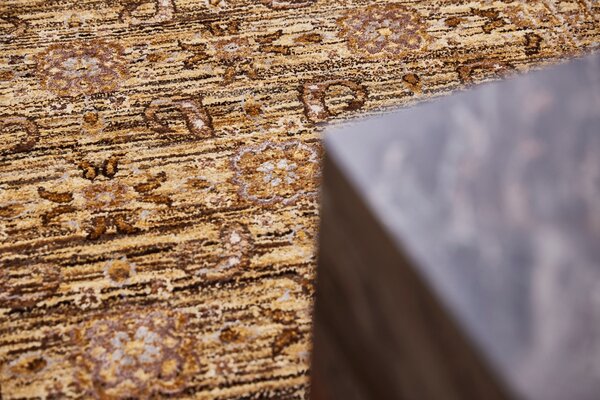 Diamond Carpets India , Ručne viazaný kusový koberec Babylon DESP HK20 Camel Mix, 80x150, hnedá, obývacia izba