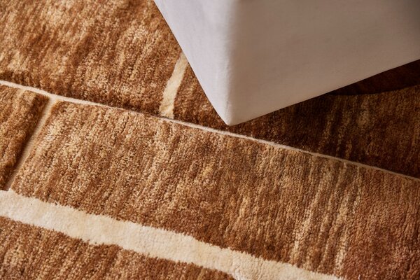 Diamond Carpets India , Ručne viazaný kusový koberec Filippo DESP P113 Brown Mix, 80x150, hnedá, obývacia izba