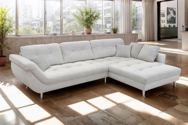 ROHOVÁ SEDAČKA, plast, textil, kompozitné drevo, krémová Livetastic - Sedačky, Online Only