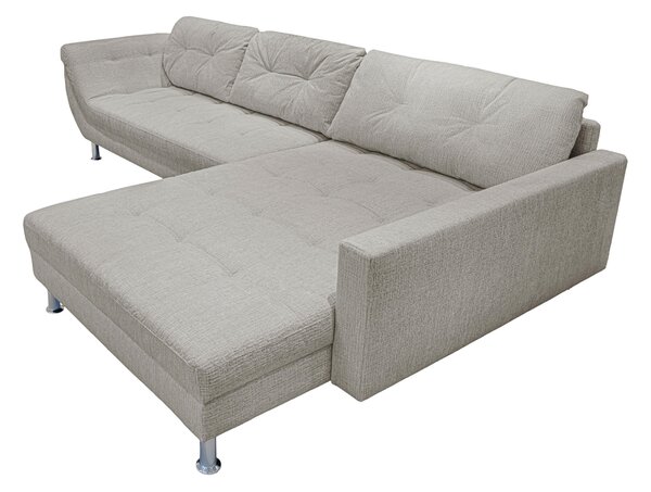 ROHOVÁ SEDAČKA, plast, textil, kompozitné drevo, béžová Livetastic - Sedačky, Online Only