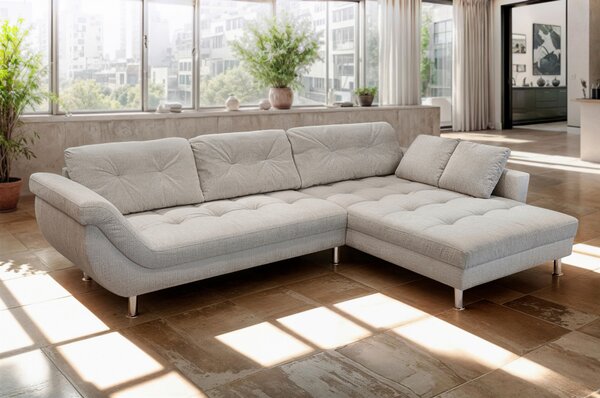ROHOVÁ SEDAČKA, plast, textil, kompozitné drevo, béžová Livetastic - Sedačky, Online Only