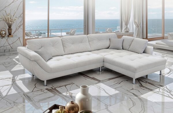 ROHOVÁ SEDAČKA, plast, textil, kompozitné drevo, krémová Livetastic - Sedačky, Online Only