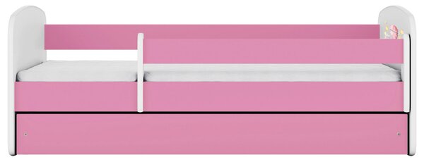 POSTEĽ PRE DETI A MLÁDEŽ 80/160 cm, biela, pink MID.YOU - Detské izby, Online Only
