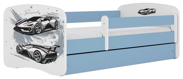 POSTEĽ PRE DETI A MLÁDEŽ 80/160 cm, modrá, biela MID.YOU - Detské izby, Online Only