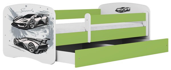 POSTEĽ PRE DETI A MLÁDEŽ 80/160 cm, zelená, biela MID.YOU - Detské izby, Online Only