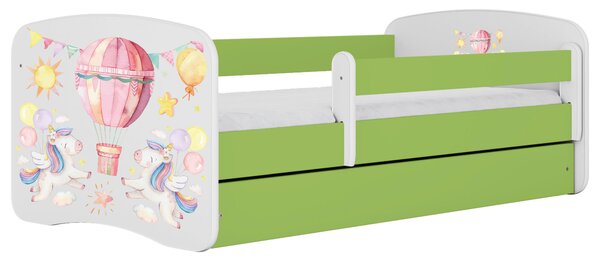 POSTEĽ PRE DETI A MLÁDEŽ 80/160 cm, zelená, biela MID.YOU - Detské izby, Online Only