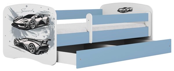 POSTEĽ PRE DETI A MLÁDEŽ 80/160 cm, modrá, biela MID.YOU - Detské izby, Online Only