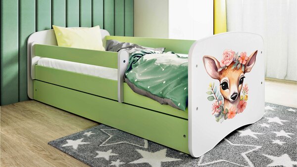 POSTEĽ PRE DETI A MLÁDEŽ 80/160 cm, zelená, biela MID.YOU - Detské izby, Online Only