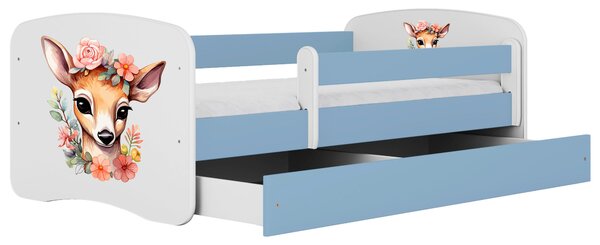 POSTEĽ PRE DETI A MLÁDEŽ 80/160 cm, modrá, biela MID.YOU - Detské izby, Online Only