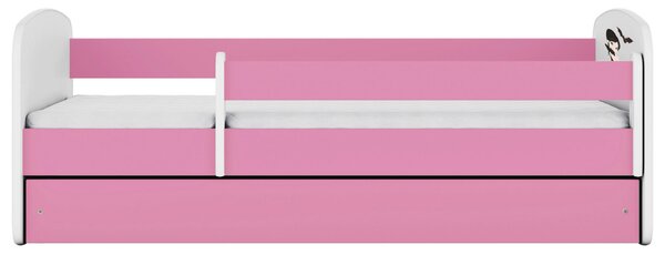 POSTEĽ PRE DETI A MLÁDEŽ 80/160 cm, biela, pink MID.YOU - Detské izby, Online Only