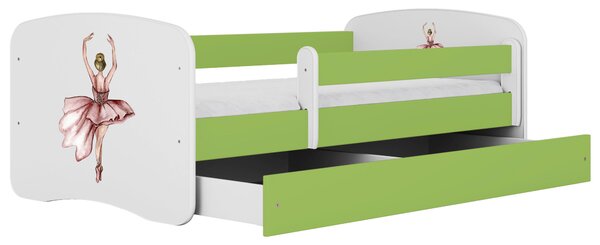 POSTEĽ PRE DETI A MLÁDEŽ 80/160 cm, zelená, biela MID.YOU - Detské izby, Online Only