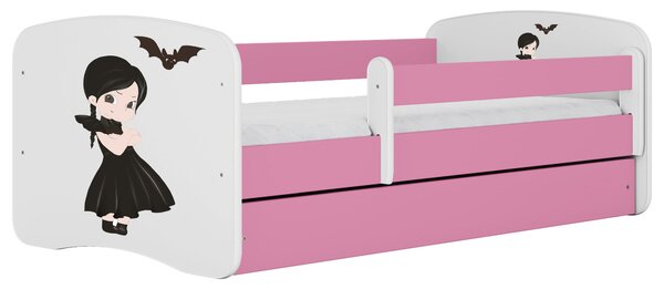 POSTEĽ PRE DETI A MLÁDEŽ 80/160 cm, biela, pink MID.YOU - Detské izby, Online Only
