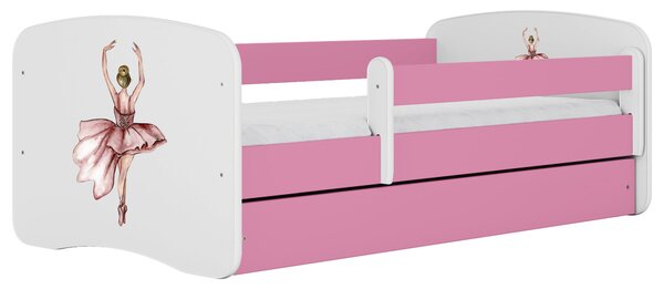 POSTEĽ PRE DETI A MLÁDEŽ 80/160 cm, biela, pink MID.YOU - Detské izby, Online Only