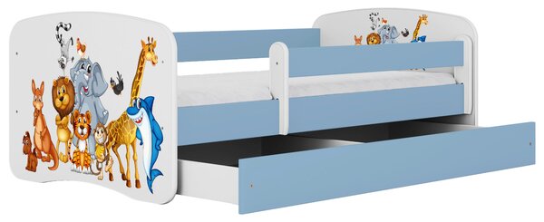 POSTEĽ PRE DETI A MLÁDEŽ 80/160 cm, modrá, biela MID.YOU - Detské izby, Online Only