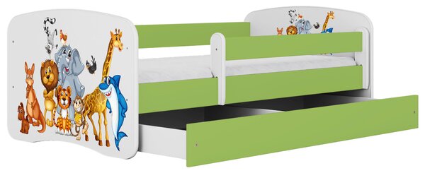 POSTEĽ PRE DETI A MLÁDEŽ 80/160 cm, zelená, biela MID.YOU - Detské izby, Online Only