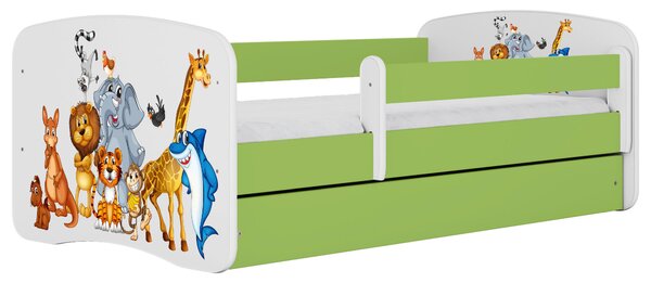 POSTEĽ PRE DETI A MLÁDEŽ 80/160 cm, zelená, biela MID.YOU - Detské izby, Online Only