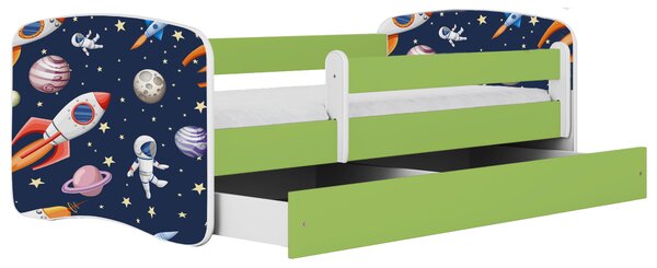 POSTEĽ PRE DETI A MLÁDEŽ 80/160 cm, zelená, biela MID.YOU - Detské izby, Online Only
