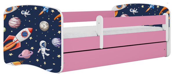 POSTEĽ PRE DETI A MLÁDEŽ 80/160 cm, biela, pink MID.YOU - Detské izby, Online Only