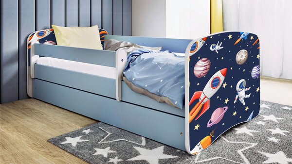 POSTEĽ PRE DETI A MLÁDEŽ 80/160 cm, modrá, biela MID.YOU - Detské izby, Online Only
