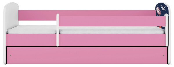 POSTEĽ PRE DETI A MLÁDEŽ 80/160 cm, biela, pink MID.YOU - Detské izby, Online Only