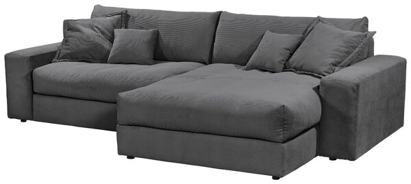 ROZKLADACIA ROHOVÁ SEDAČKA, textil, antracitová Livetastic - Online Only obývacie izby, Online Only