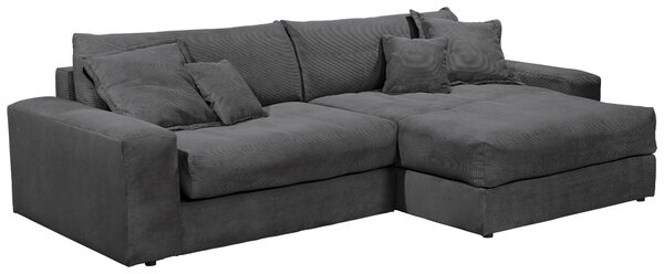 ROZKLADACIA ROHOVÁ SEDAČKA, textil, antracitová Livetastic - Online Only obývacie izby, Online Only