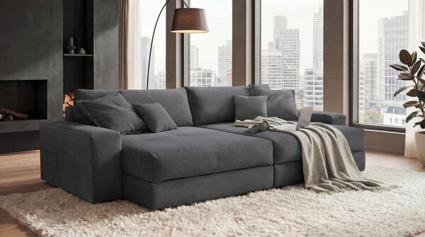 VEĽKÁ POHOVKA, textil, antracitová Livetastic - Sedačky, Online Only
