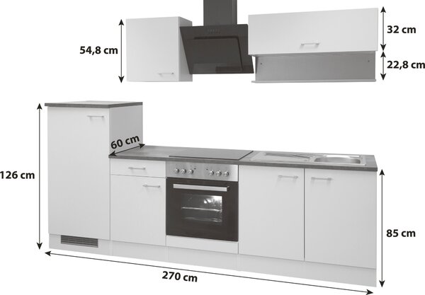 KUCHYNSKÝ BLOK 270 cm MID.YOU - Online Only kuchyne, Online Only