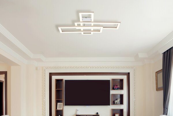 STROPNÉ LED SVIETIDLO, 55/40/7,5 cm Globo - Online Only bytové doplnky, Online Only
