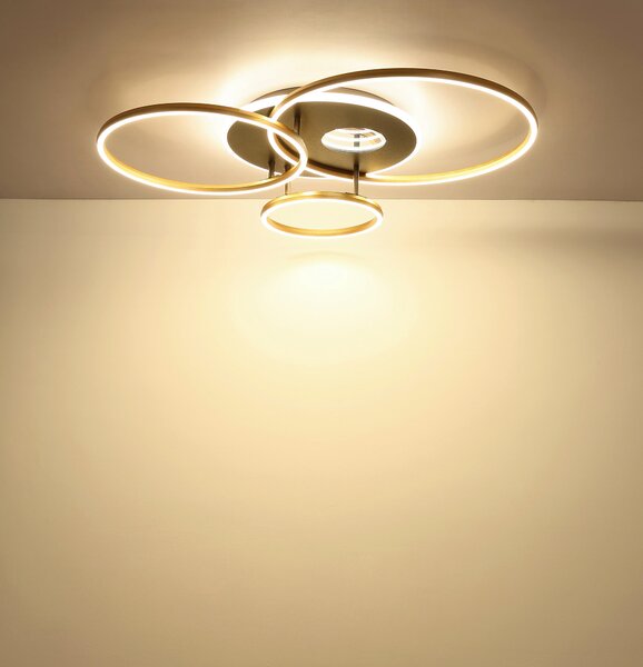 STROPNÉ LED SVIETIDLO, 90/70/13 cm Globo - Online Only bytové doplnky, Online Only