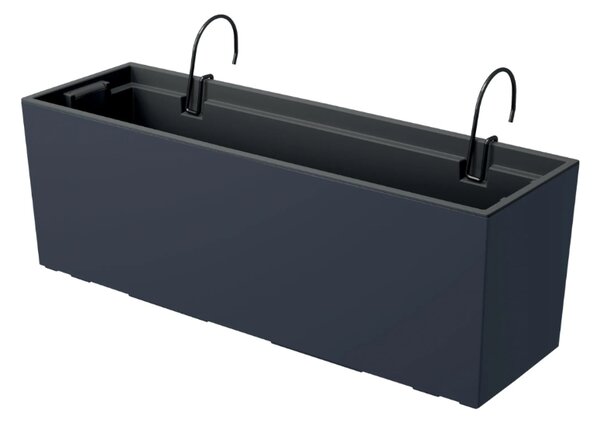 Plastový balkónový kvetináč DUC600W 58 cm - antracit
