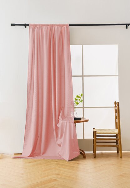 Záves OXFORD LIGHT 140x250 cm, ružový Zavesenie: Riasiaca páska