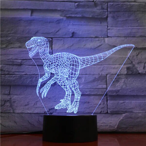 3Dmix 3DL-BTC010 – 3D LED nočná lampa - T-rex (Bluetooth reproduktor - farba čierna)
