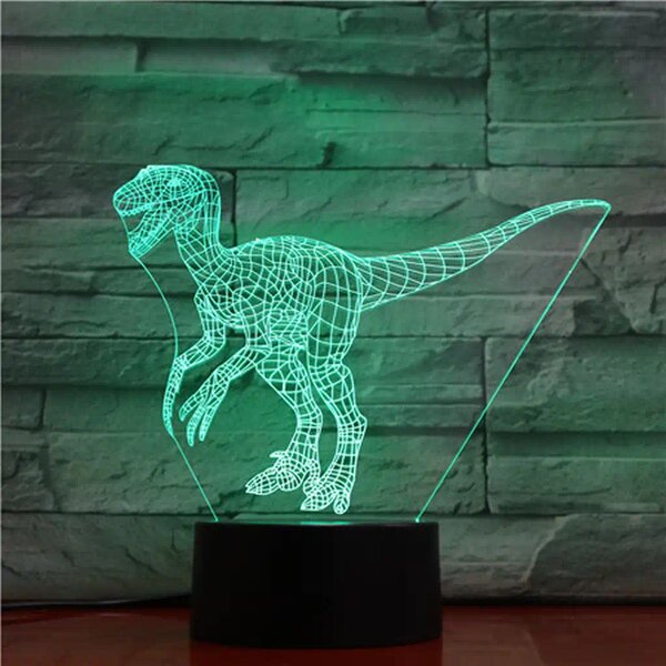3Dmix 3DL-BTC010 – 3D LED nočná lampa - T-rex (Bluetooth reproduktor - farba čierna)