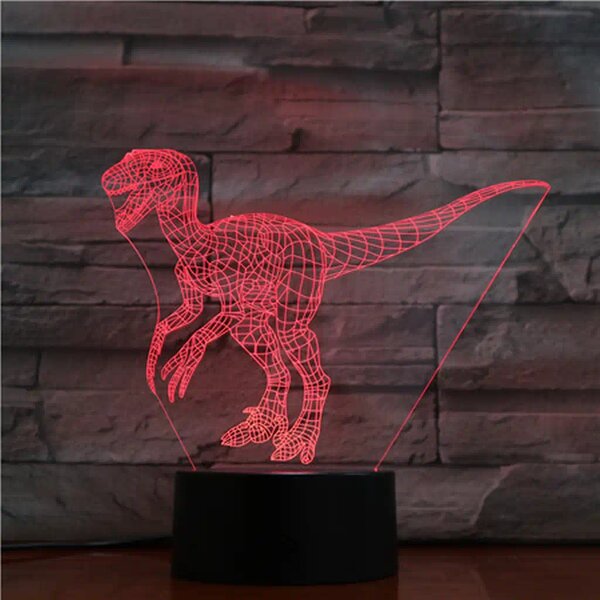 3Dmix 3DL-BTC010 – 3D LED nočná lampa - T-rex (Bluetooth reproduktor - farba čierna)
