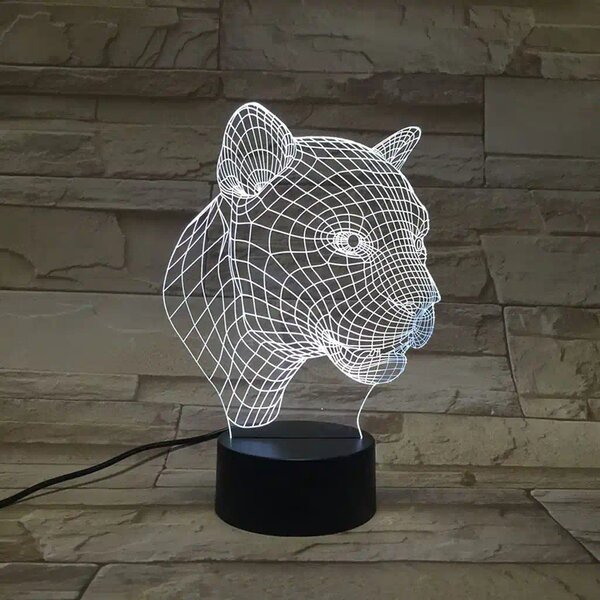 3Dmix 3DL-SMRT018 – 3D LED nočná lampa - Puma (Smart)