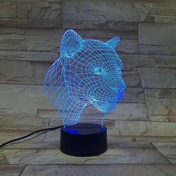3Dmix 3DL-SMRT018 – 3D LED nočná lampa - Puma (Smart)