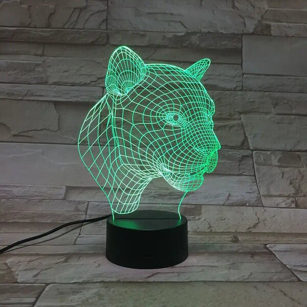 3Dmix 3DL-SMRT018 – 3D LED nočná lampa - Puma (Smart)