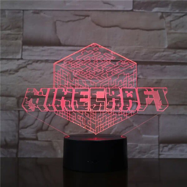 3Dmix 3DL-DFS027 – 3D LED nočná lampa - Minecraft (Aroma)