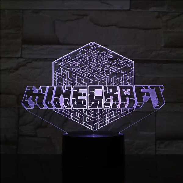 3Dmix 3DL-DFS027 – 3D LED nočná lampa - Minecraft (Aroma)