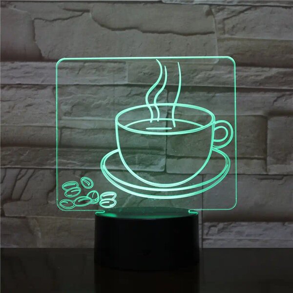 3Dmix 3DL-BSC033 – 3D LED nočná lampa - Káva
