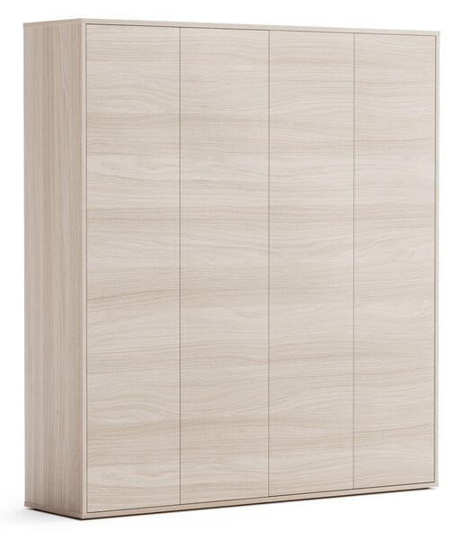Kancelárska spisová skriňa BLOCK, 4× dvere, 800 × 400 × 1748 mm, dub prírodný