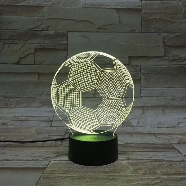 3Dmix 3DL-BSC041 – 3D LED nočná lampa - Futbalová lopta