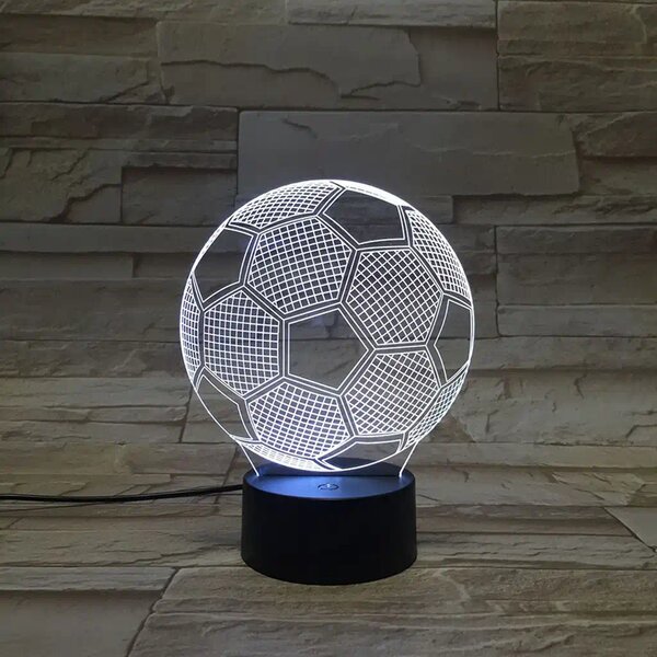 3Dmix 3DL-BSC041 – 3D LED nočná lampa - Futbalová lopta