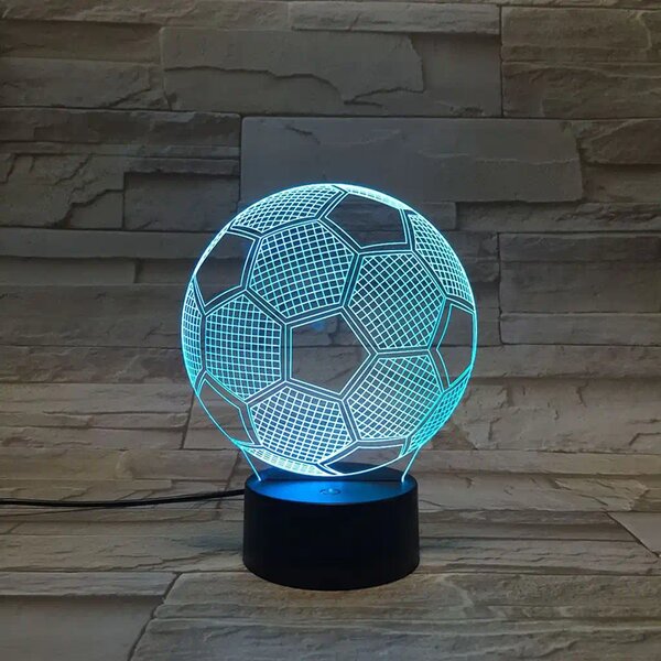 3Dmix 3DL-BSC041 – 3D LED nočná lampa - Futbalová lopta