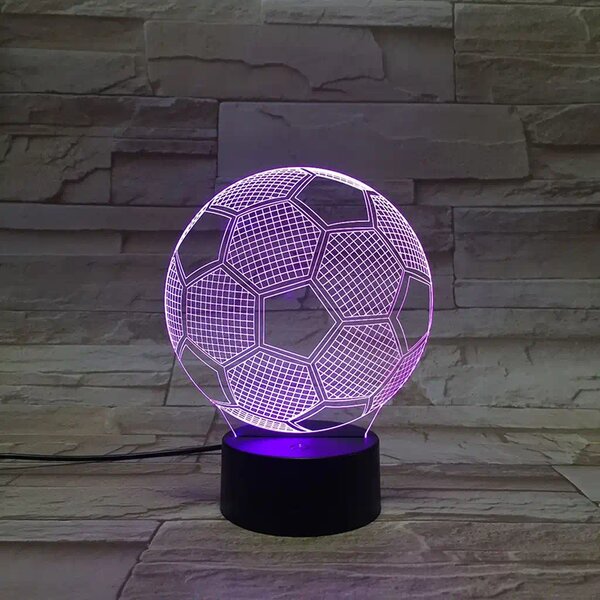 3Dmix 3DL-BSC041 – 3D LED nočná lampa - Futbalová lopta
